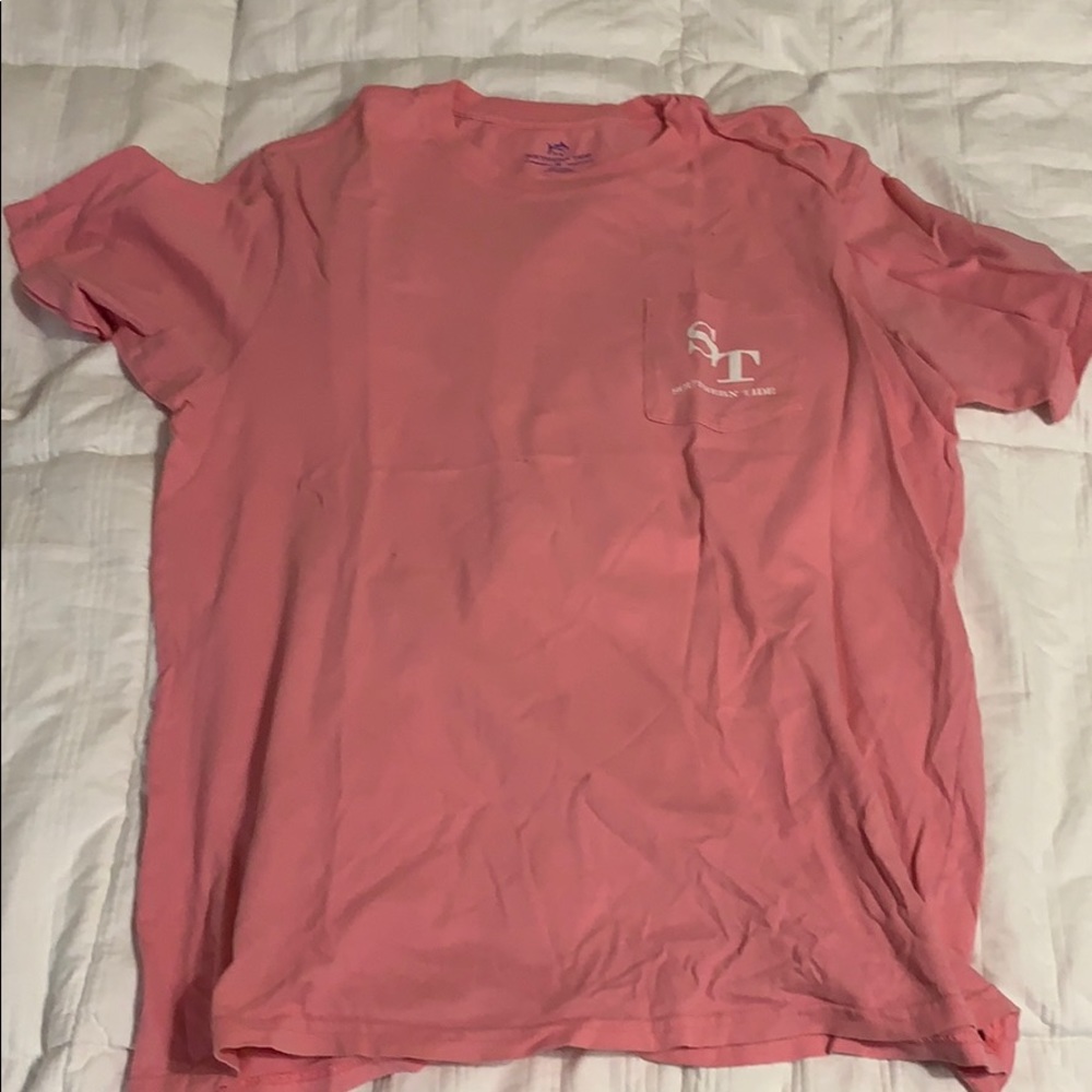 Southern Tide M Pink Short Sleeve Shirt